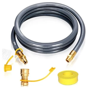 /4" Erdgasschlauch für Generator, 15FT 3/4" ID Erdgasschlauch mit Schnell... - Bild 1 von 10