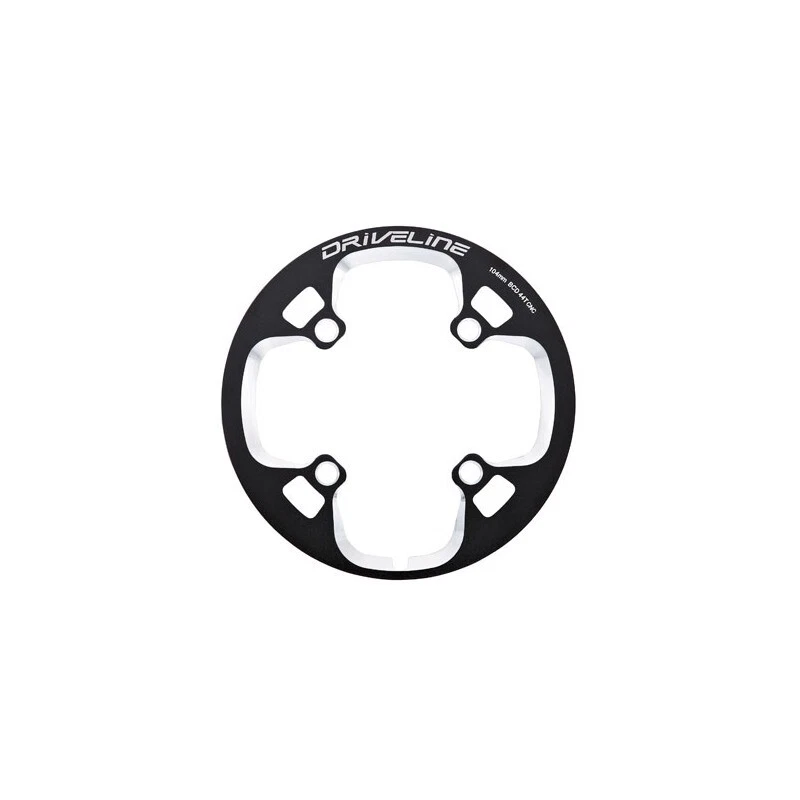 Driveline Super Guard M1 BCD 104mm CNC Alloy MTB Chain Guard - Black 42/44/48T - Image 1 of 1