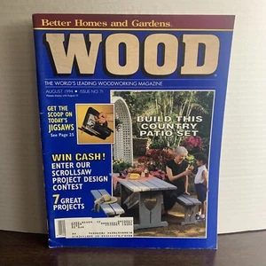 Wood Magazine August 1994 Build This Beautiful Country Patio Set And More! - Picture 1 of 4