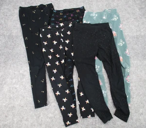 Cat and Jack Girls Leggings Lot Of 5 Size M 8 Stretchy Pull On Casual Knit - Picture 1 of 18