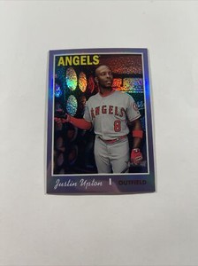2019 Topps Heritage - Chrome Purple Refractor -  #THC-421 - Justin Upton - LAA