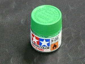 PEINTURE TAMIYA ACRYLIC X-28 BRILLANT - POT DE 10ML NEUF - PARK GREEN - Photo 1/1