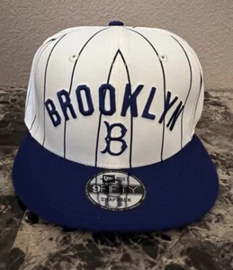 New Era MLB Brooklyn Dodgers Jersey Pinstripe 9FIFTY Snapback BNWT - Picture 1 of 7