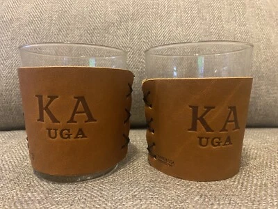 KA Kappa Alpha UGA Georgia Bulldogs Football Koozie Tumbler Whiskey Glasses Frat - Image 1 of 4