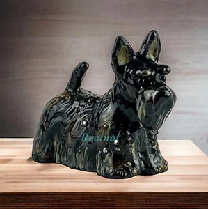 JAY STRONGWATER SITZENDE MINI 2,10" SCOTTIE HUND FIGUR LTD 500 SWAROVSKI NEU BOX - Bild 1 von 6