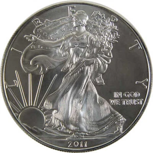 2011 American Silver Eagle Uncirculated Bullion $1 Coin - Picture 1 of 4