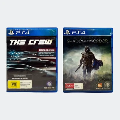 The Crew: Ltd Edition  + Shadow of Mordor for Sony PlayStation 4 (PS4) *READ* - Image 1 of 4