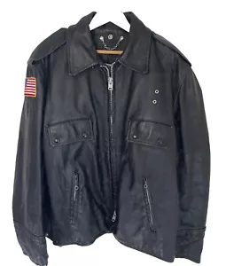 Vintage 60er 70er Boston Fidelity Lederjacke Motorrad Biker Punk Rocker Herren 44 - Bild 1 von 22