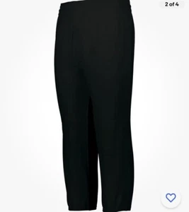 Augusta Gamer Pull-Up Baseball Pants With Belt Loops Black Excellent Condition - Picture 1 of 11