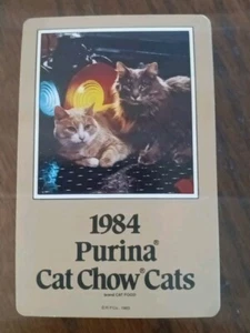 NEW Sealed Stardust 1984 Purina Cat Chow Cats Playing Cards Ralston - Picture 1 of 2