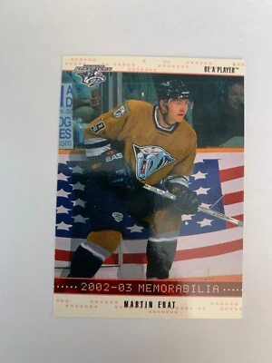 2002-03 BAP Memorabilia Ruby #91 Martin Erat 027/200 Nashville Predators - Image 1 of 2