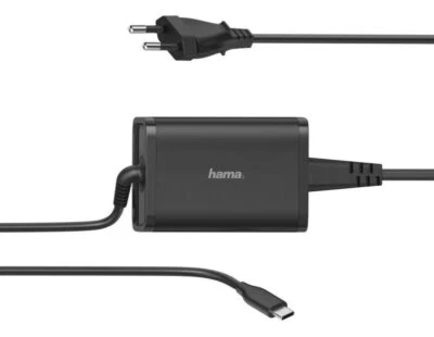 Hama Universal USB Typ C 65W 5-20V Notebook Netzteil Ladegerät Laptop Tablet 502 - Bild 1 von 3