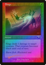 Singe FOIL Planeshift PLD Red Common MAGIC THE GATHERING MTG CARD ABUGames