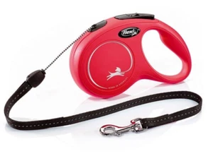 BNWT Flexi New Classic Red Rope Retractable Dog Leash - 8m (Pets up to 12kg) - Picture 1 of 18