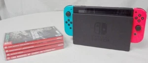 Console videogioco portatile portatile Nintendo Switch con dock e 4 giochi! - Foto 1 di 24