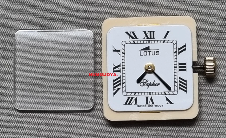 RELÓGIO MÁQUINA MOSTRADOR CRISTAL HASTE COROA FESTA OURO SENHORA QUARTZO 976-001 - Imagem 1 de 2