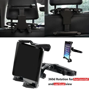 Universal 360° Car Seat Back Headrest Mount Holder7-12" for iPad Samsung Tablet - Picture 1 of 7