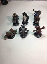 6 Figure Lot Mage Knight Dragon's Gate D&D, Pathfinder, RPG, Click