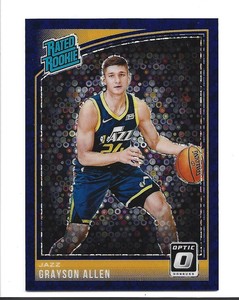 GRAYSON ALLEN 2018-19 NBA Panini Optic RC BUE #81/95 Rookie #156