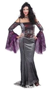 Gothic böse schwarze Witwe Designer Kollektion Erwachsene Halloween Kostüm klein - Bild 1 von 1