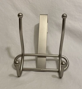 Over The Door Double Decorative Hook/Rack Satin Nickel Room Essentials - Picture 1 of 5