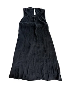 Sisley Sleeveless Flowy Knee Length Dress Black Tie Waist Size XS - Picture 1 of 5