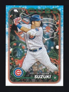 2024 Topps Holiday #H78 SEIYA SUZUKI Chicago Cubs - Picture 1 of 2