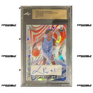 2022-23 Leaf OptiChrome Proof - Leaky Black 1/1 Rookie Auto Red White Blue - Picture 1 of 1
