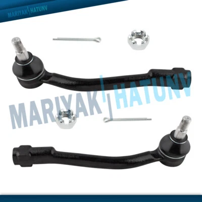Both Front Outer Tie Rod End Links For 06-14 Kia Sedona 07-08 Hyundai Entourage - Image 1 of 4