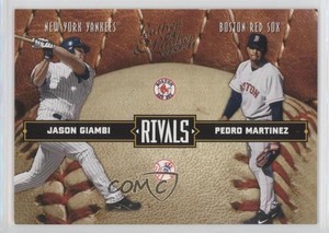 2004 Donruss Leather & Lumber Rivals /2499 Jason Giambi Pedro Martinez HOF