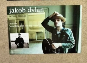 Jacob Dylan  Seeing Things 12x17.5" US promotional Poster VG+/EX cond 2 sided    - Bild 1 von 2