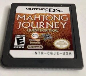 Nintendo DS Mah Jong Journey Quest For Tikal Cartridge Only Tested 2010 NDS Game - Picture 1 of 3