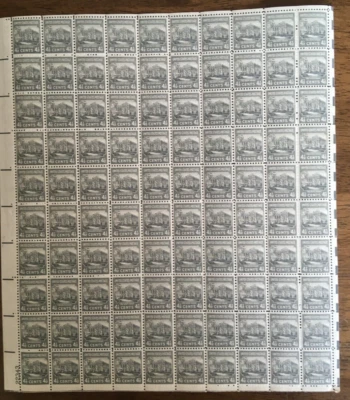 #809 White House Full Mint Sheet of 100 stamps Presidential corner broken MNH OG - Image 1 of 2