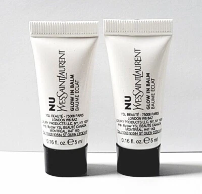 Lote de 2 x YSL Nu Glow In Balm 5 ml cada uno MINI Yves Saint Laurent Foto 1 de 2