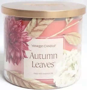 Yankee Candle Autumn Leaves 14.5 Oz 3-Wick Scented 1760928 Glass Cylinder - Picture 1 of 4