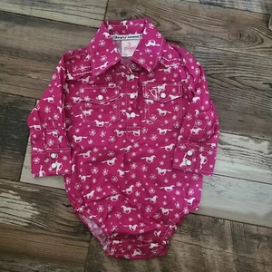 Cowgirl Hardware 6 M Mädchen Pferd rosa Perlen Druckknopf Langarm  - Bild 1 von 2