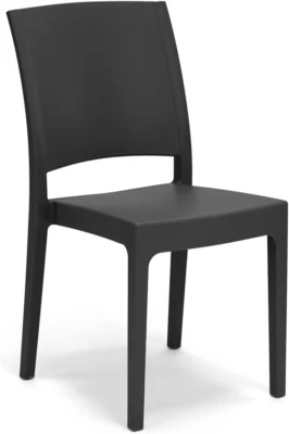 Sedia in Polipropilene FLORA, MADE in ITALY, Impilabile, Resistente Ai Raggi UV, - Immagine 1 di 4