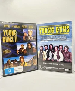 Young Guns And Young Guns II (DVD, 1990) Great Condition Free Postage - Picture 1 of 4