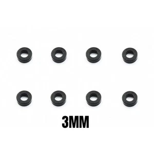 ReveD Aluminum 3x6x3mm Spacers 8 pcs Black #RC-A3630 - Picture 1 of 2