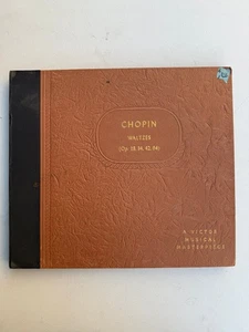 Chopin Waltzes Op.18, 34, 42, 64 78 RPM 12" Record Set Victor Classical - Foto 1 di 14