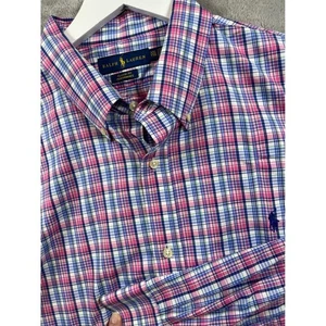 Ralph Lauren Herren Classic Fit Performance Kariertes Button Down Hemd XXL Stretch - Bild 1 von 6