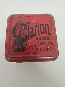Vintage Clarion 1 lb Tobacco Tin - Picture 1 of 6