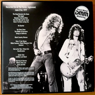 LED ZEPPELIN - RHINESTONE COWGIRL rare 4 LP box YELLOW VINYL live Inglewood 1977 Foto 1 de 4