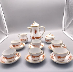 Meissen  Moccaservice *Roter Hofdrache*  6 Personen 1.Wahl - Bild 1 von 8