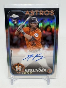 2024 Topps Chrome Aggiornamento Grae Kessinger RC Rifrattore Auto /499 (E677) - Foto 1 di 3