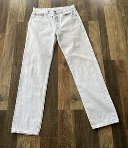 Levi's 501  Made in USA Vintage Blue Jeans (501-0107) Size W32 L32.5 *Torn - Picture 1 of 19