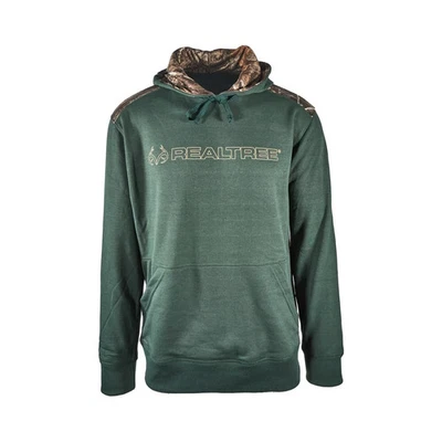 Sudadera con capucha para hombre Realtree borde camuflado forrado suéter de caza (verde bosque, negro) Foto 1 de 4