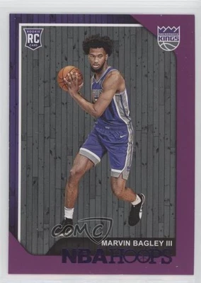 2018-19 Panini NBA Hoops Purple Marvin Bagley III #258 Rookie RC - Image 1 of 2