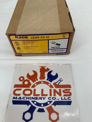 Ilsco CSWS-2/0-12 Surecrimp Copper Compression Lug Conductor 2/0 1-Hole Qty. 10 - Image 1 of 4