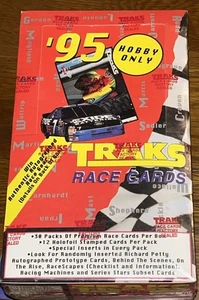 1995 NASCAR Traks Racing Factory Sealed Trading Card Box 30 Packs, Autograph? - Picture 1 of 4